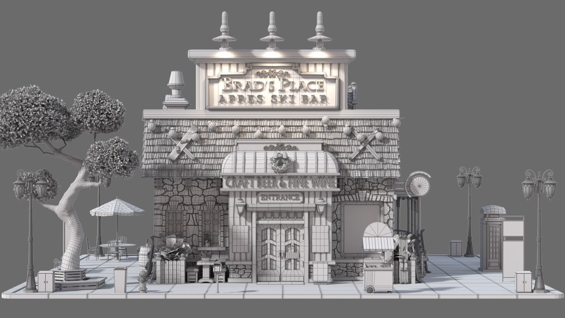 Cartoon House 22 3D model_10