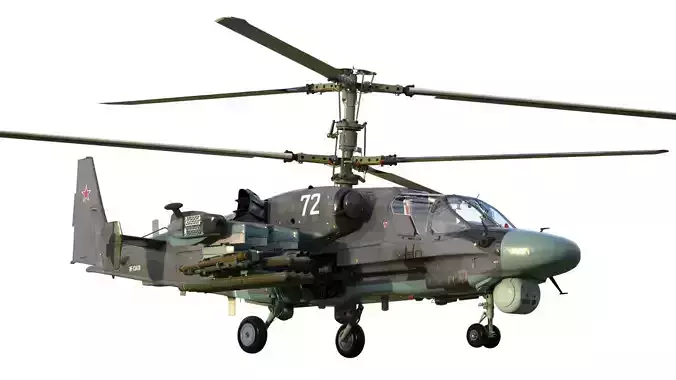Ka-52 Attack helicopter 3D model