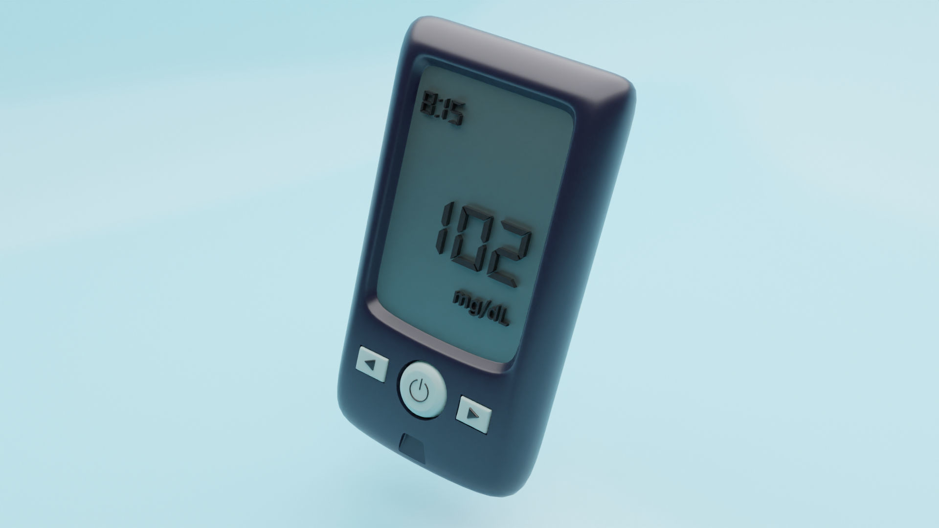 Blood Glucose monitor 3D model_11