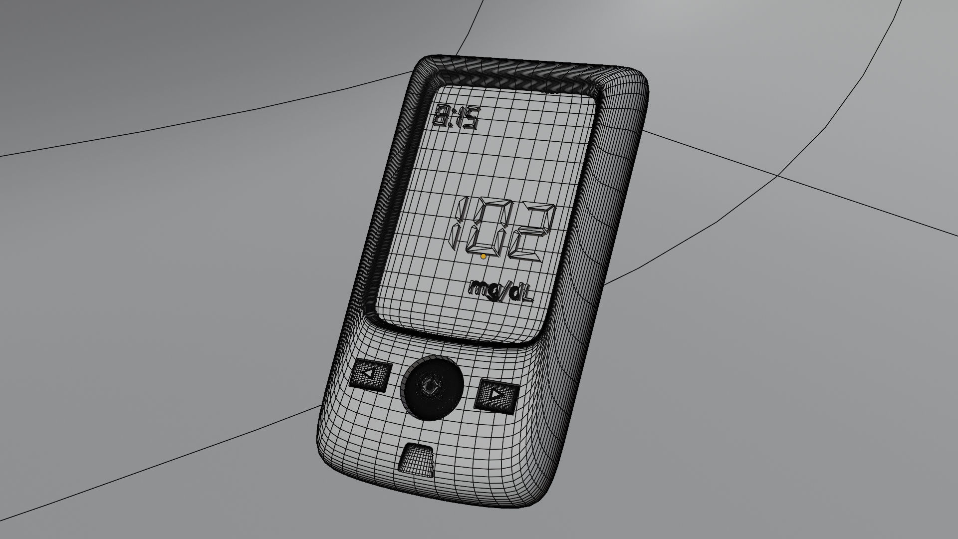 Blood Glucose monitor 3D model_8