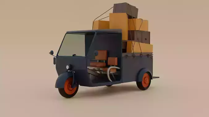 Rickshaw 3D model