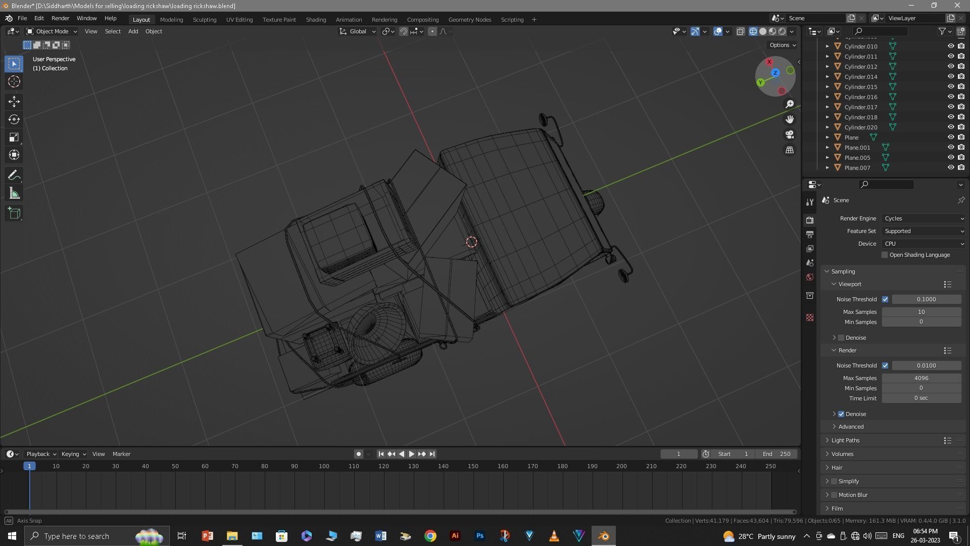 Rickshaw 3D model_57