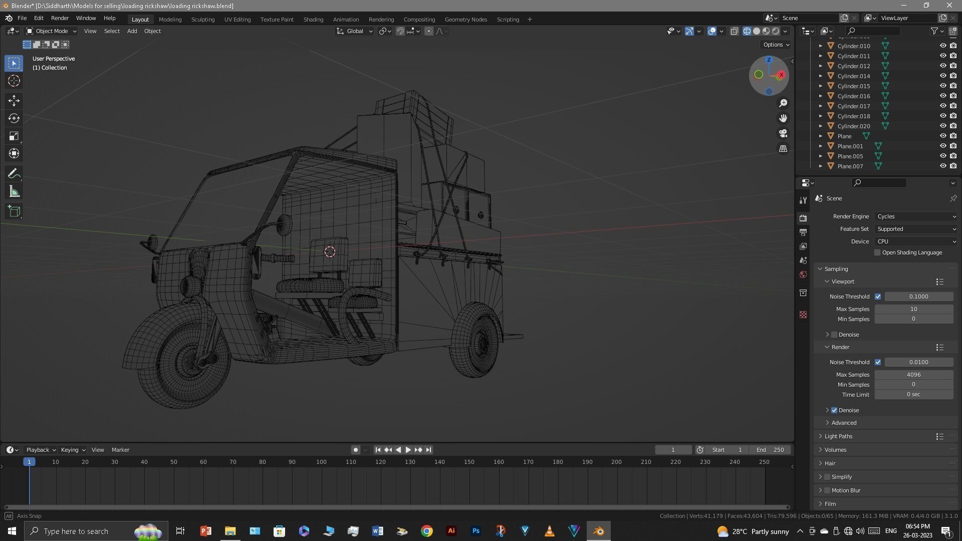 Rickshaw 3D model_54