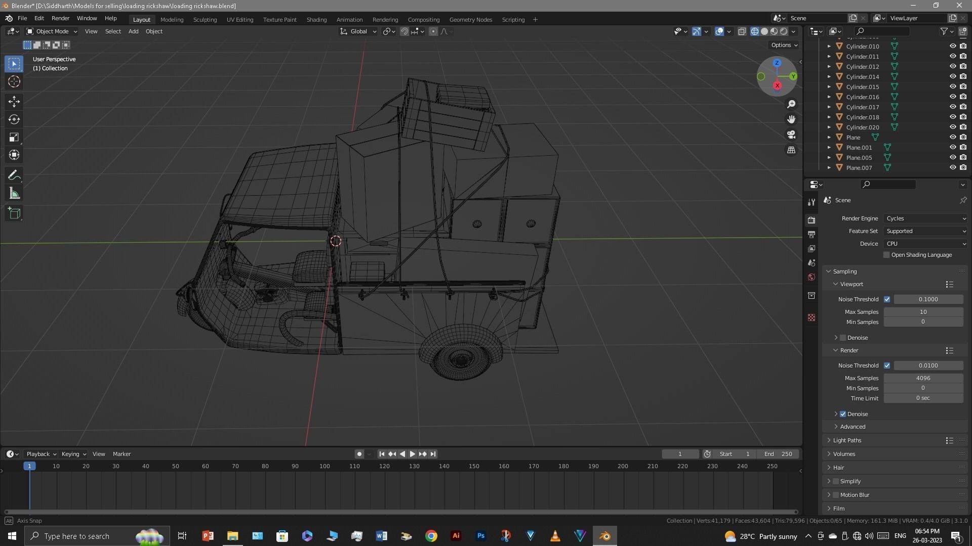 Rickshaw 3D model_44