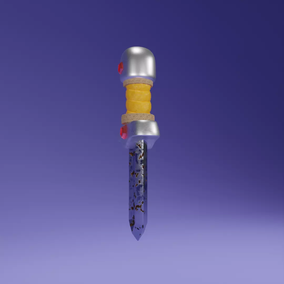Low poly sword Free 3D model