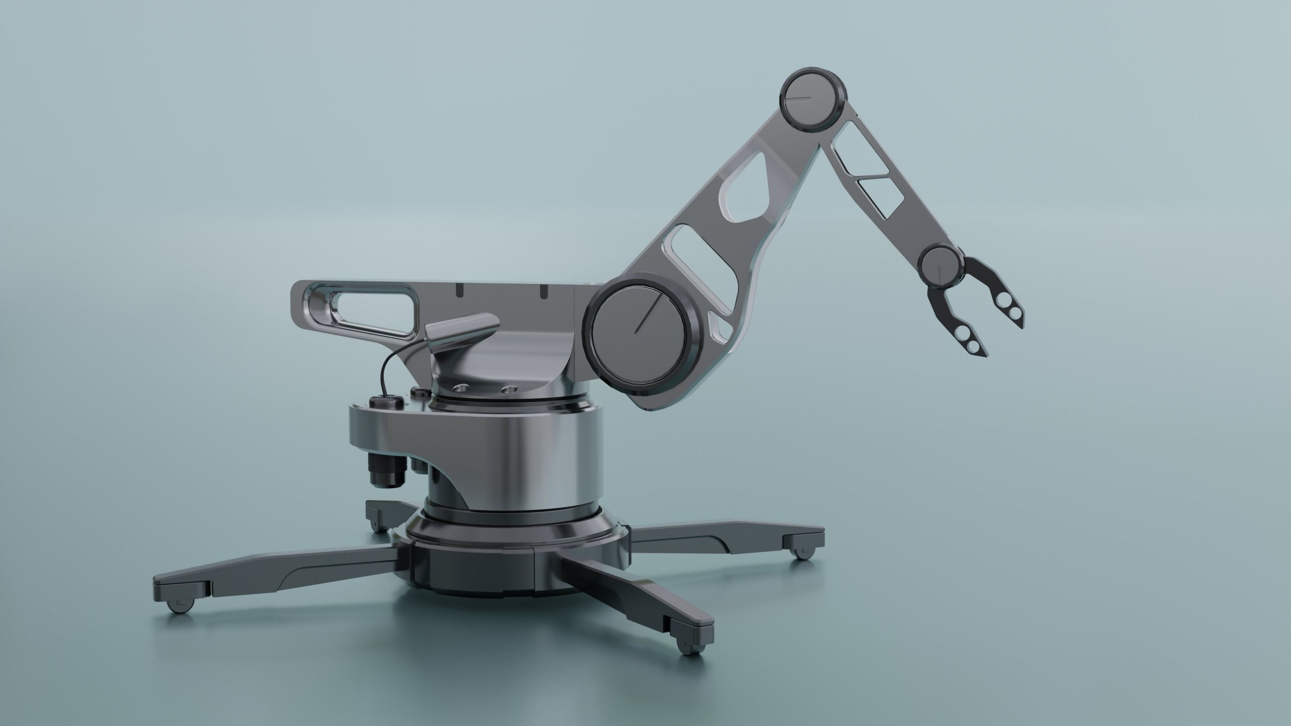 Robot Arm - Robotic Arm - Portable Low-poly 3D model_2