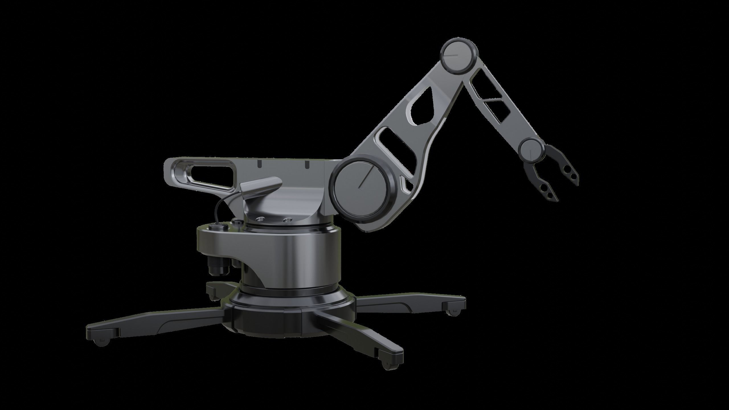 Robot Arm - Robotic Arm - Portable Low-poly 3D model_3