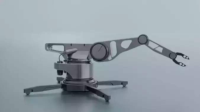 Robot Arm - Robotic Arm - Portable Low-poly 3D model
