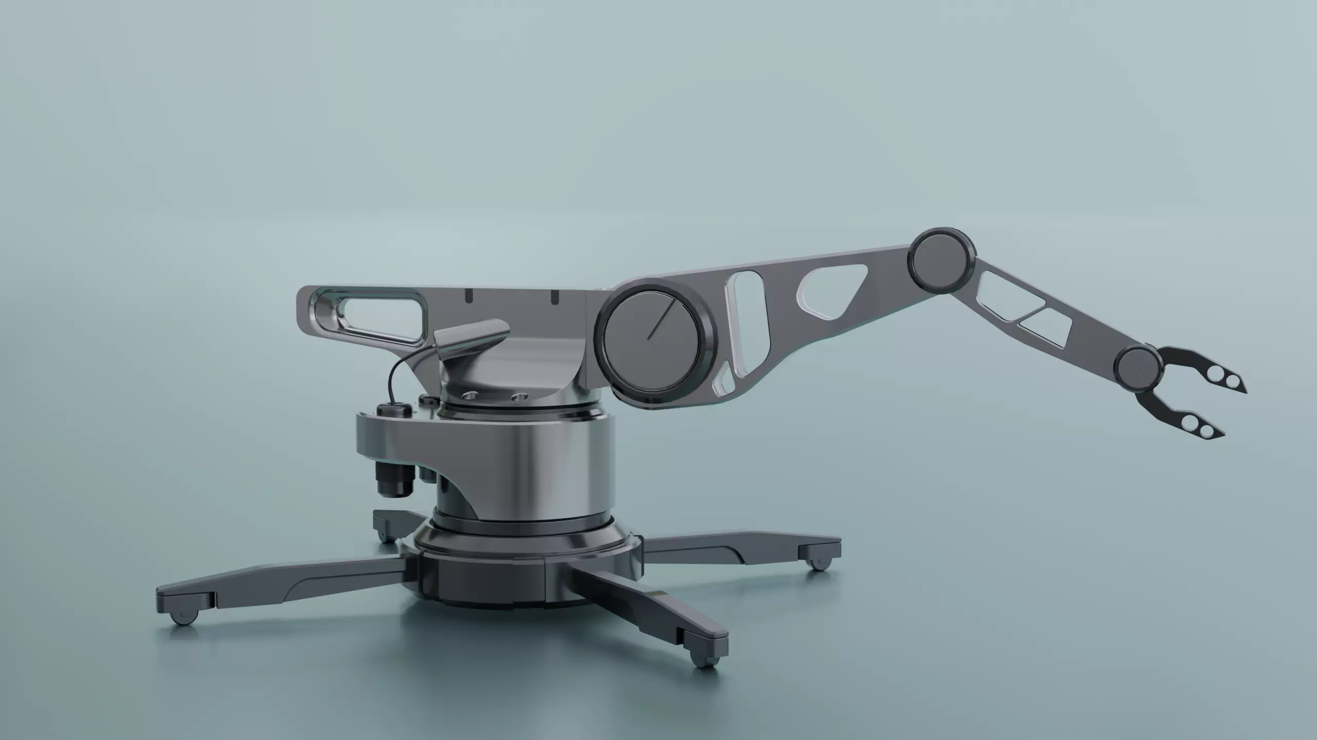 Robot Arm - Robotic Arm - Portable Low-poly 3D model_0