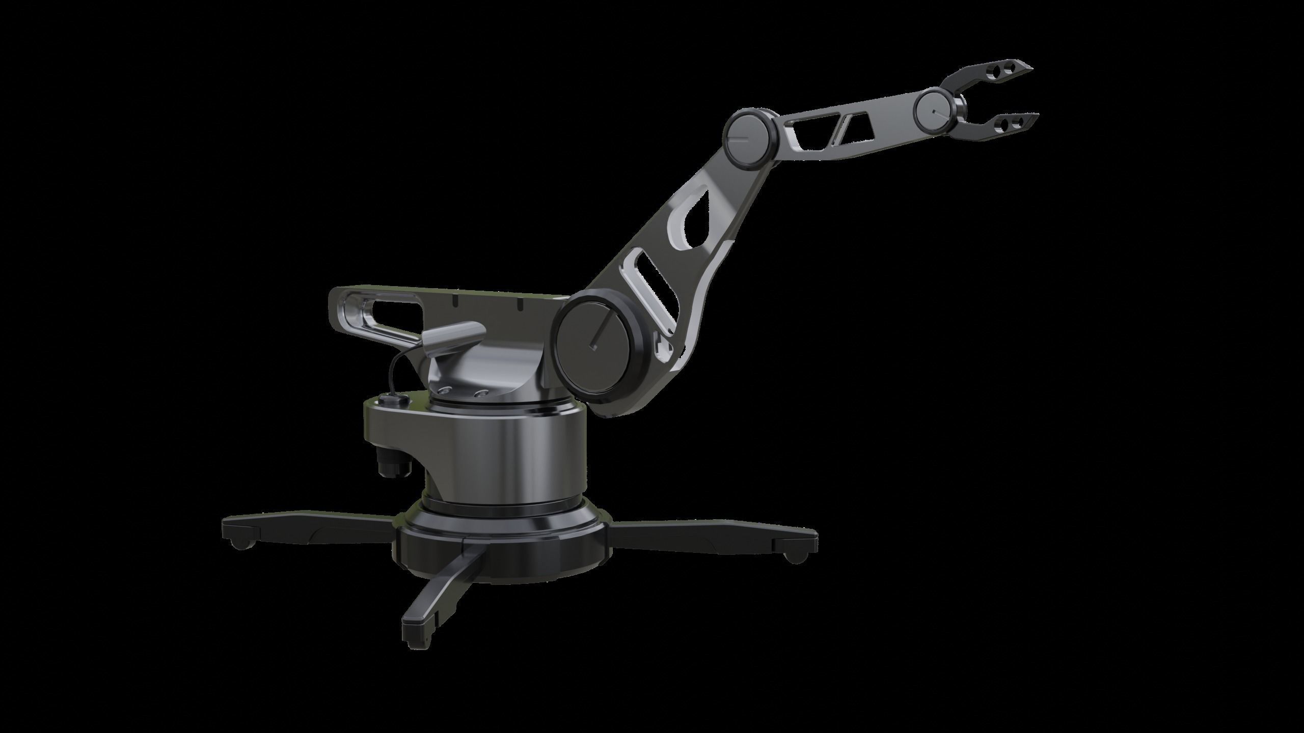 Robot Arm - Robotic Arm - Portable Low-poly 3D model_4