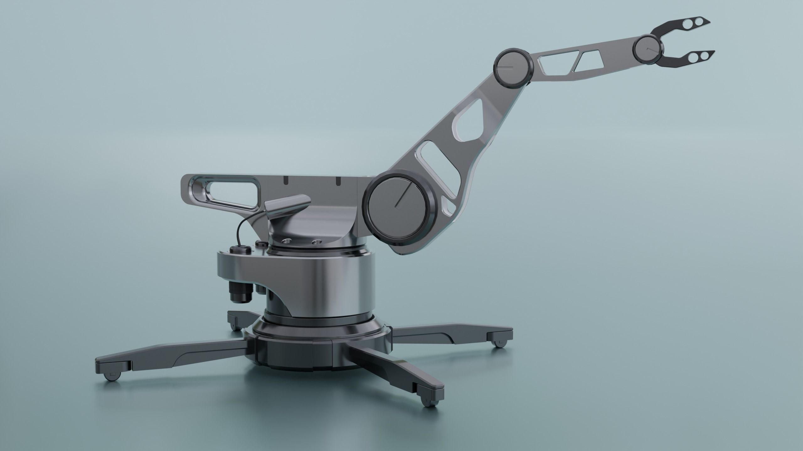 Robot Arm - Robotic Arm - Portable Low-poly 3D model_1
