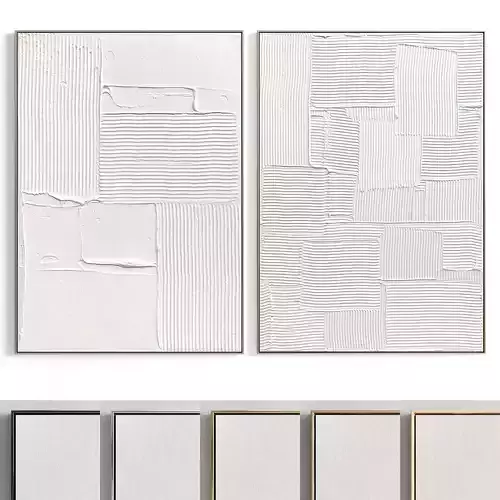 Plaster Two Photo Frame 123