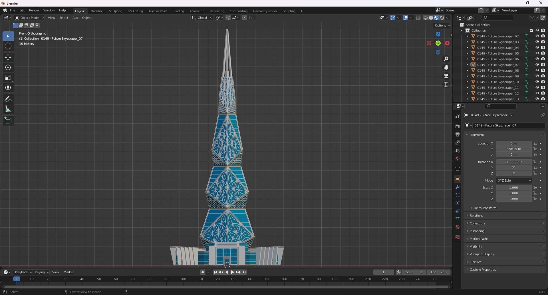 0149 - Future Skyscraper 3D model_27