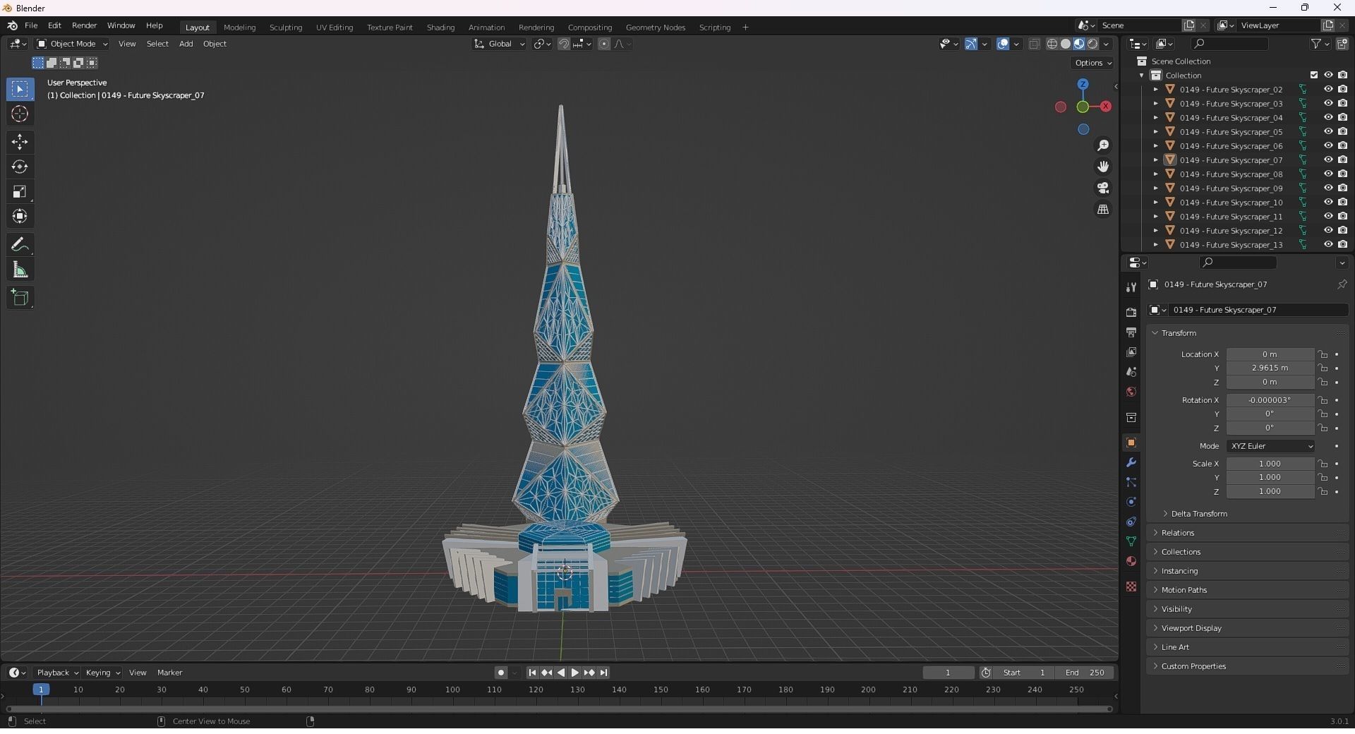 0149 - Future Skyscraper 3D model_25