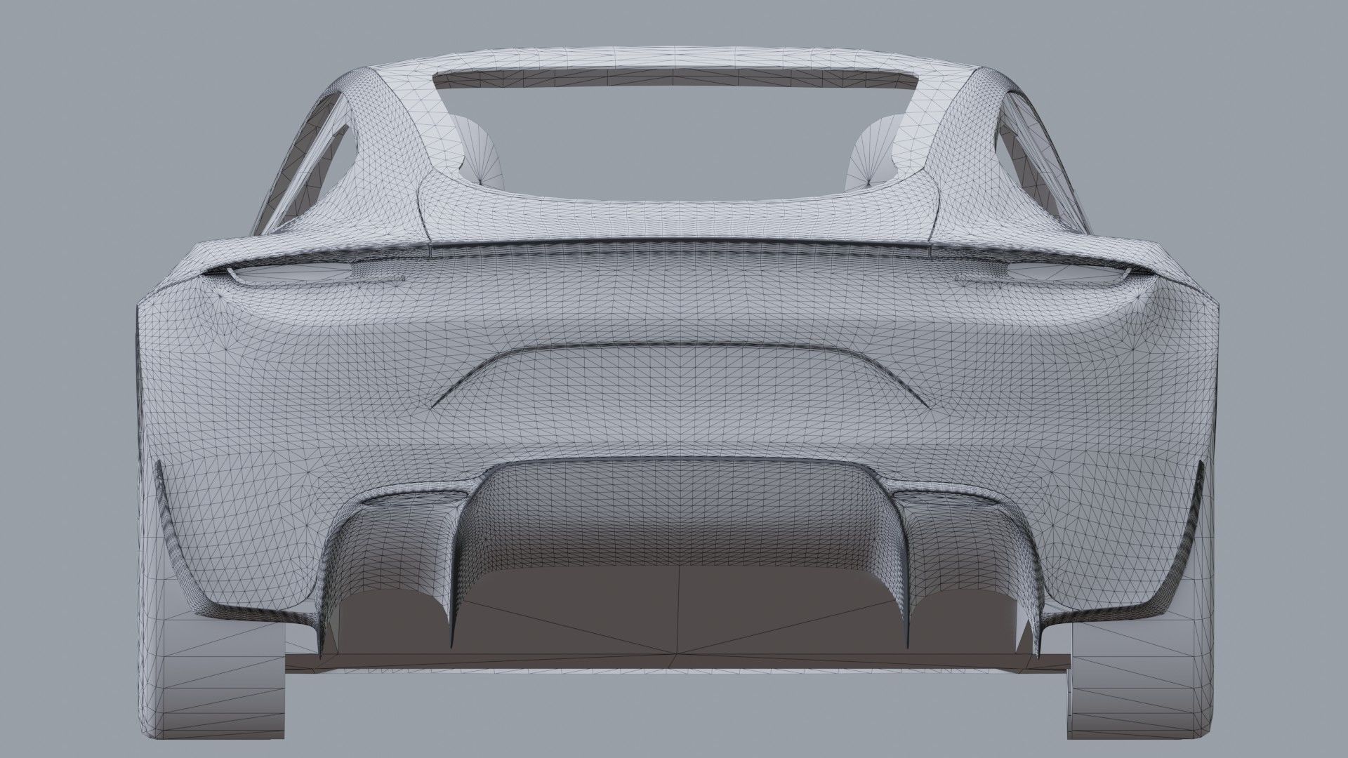 Tesla Roadster Low-poly 3D model_7