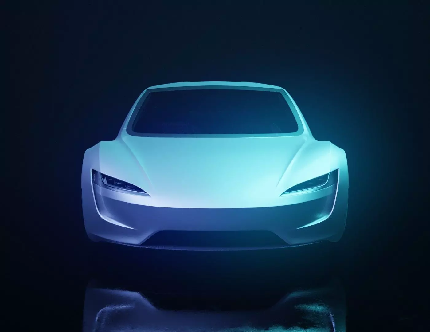 Tesla Roadster Low-poly 3D model_0