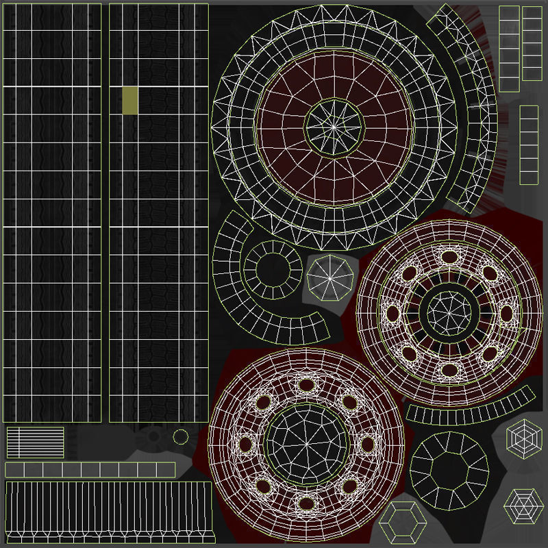 Durastar Firetruck Truck Low-poly 3D model_47