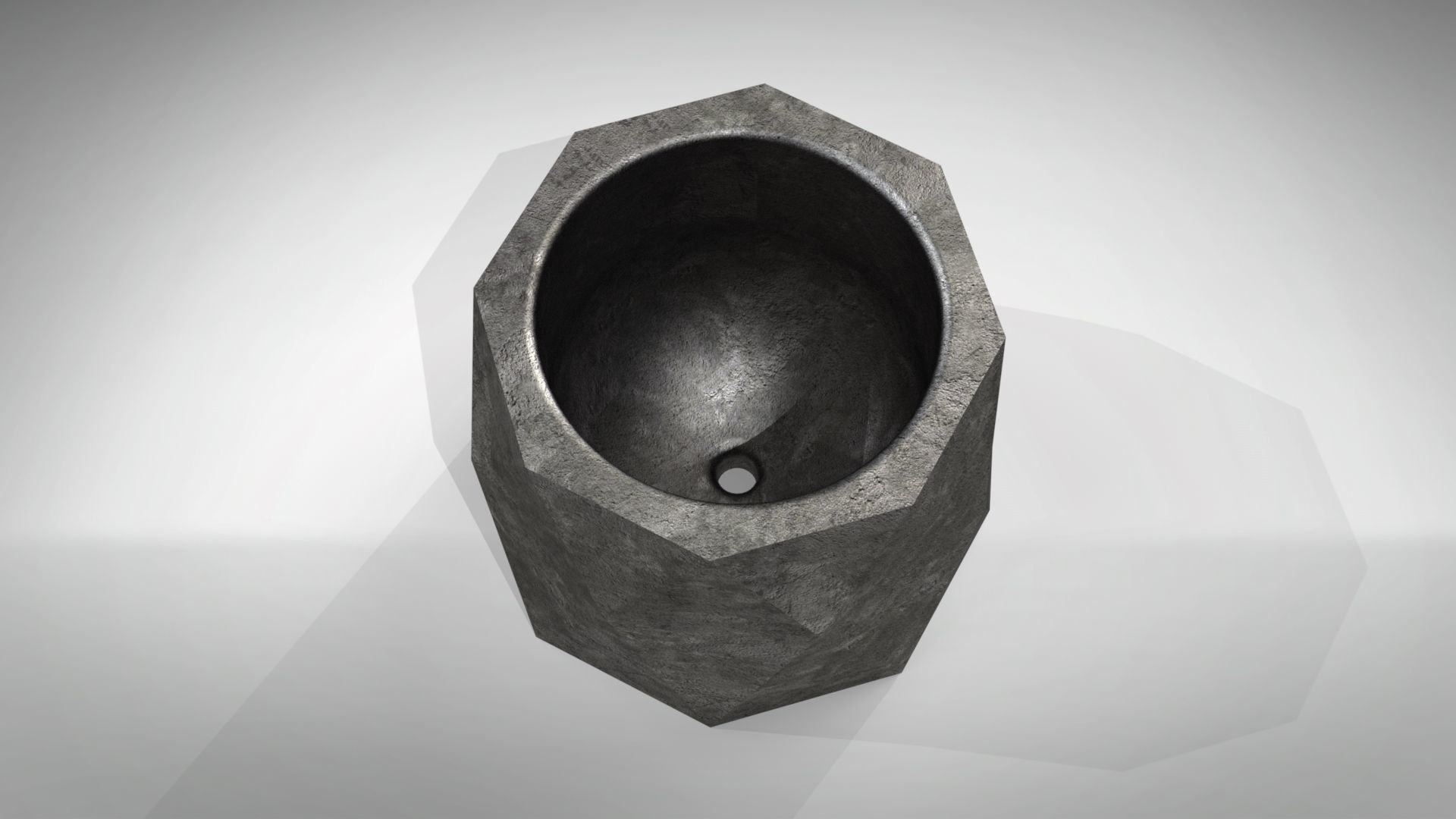 Flower pot 3D print model_1