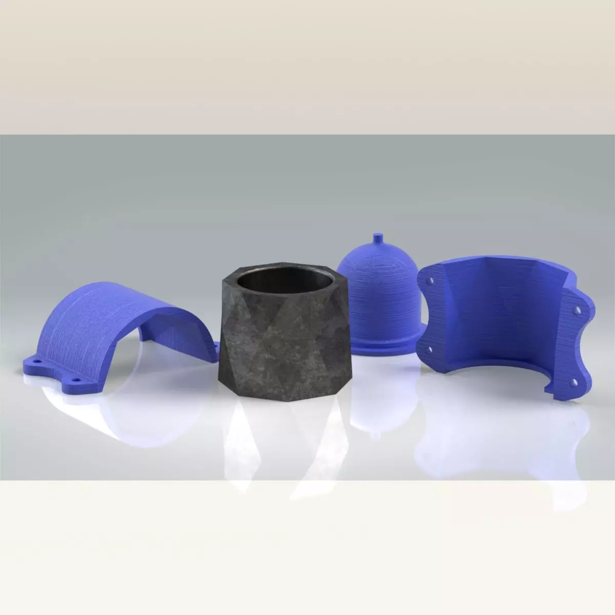 Flower pot 3D print model_0