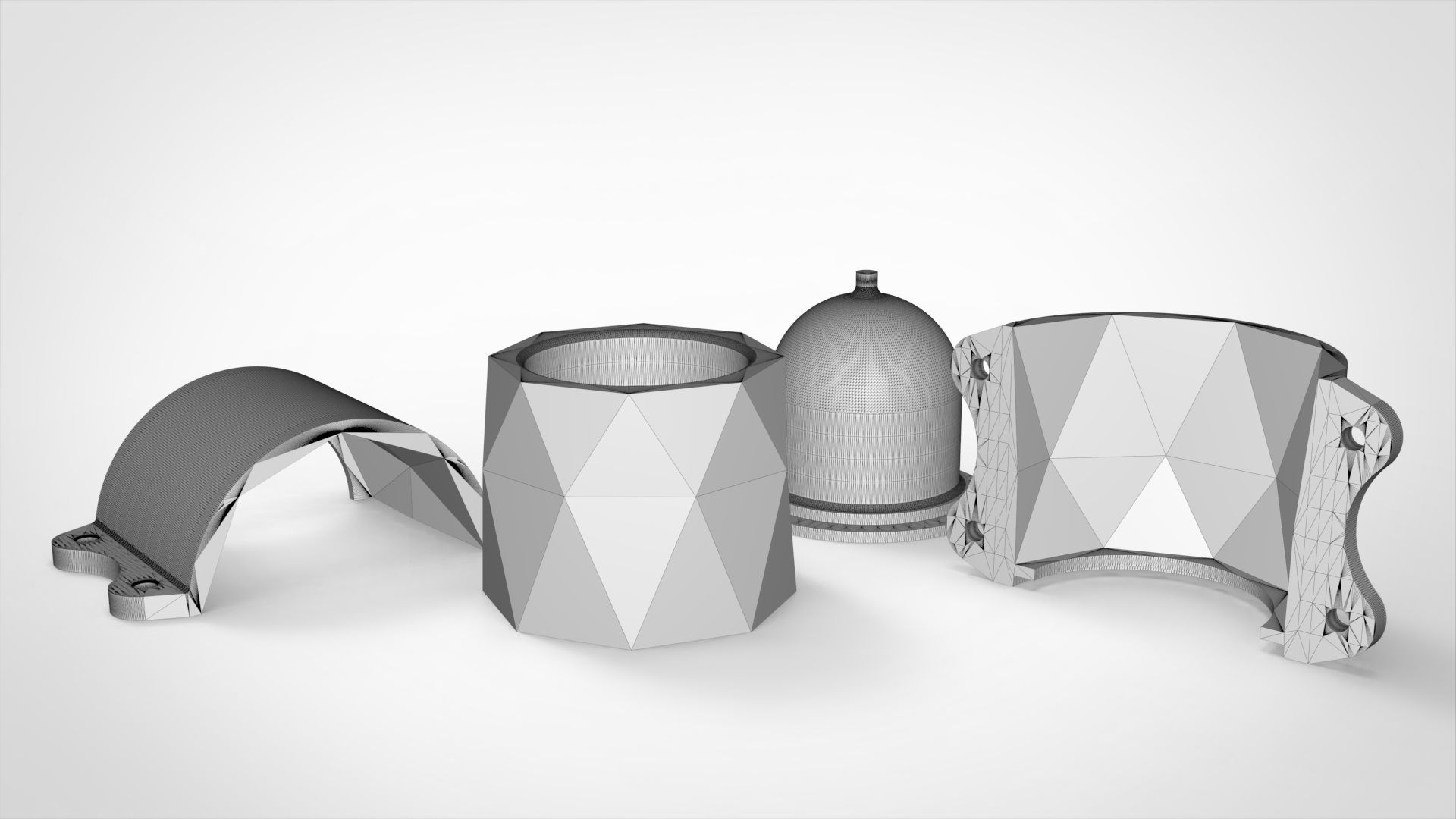 Flower pot 3D print model_7