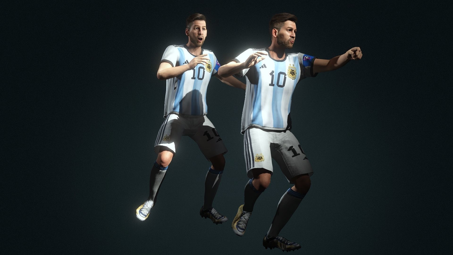 Messi Character Animation Lionel Messi High quality character full Rigged and Animated 3D model ...