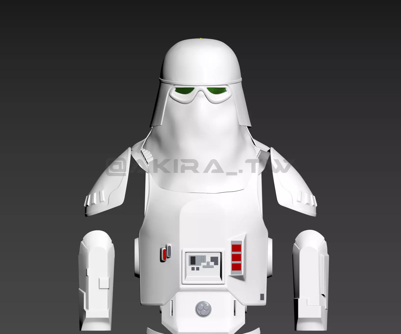 Star Wars Episode V TS Snow Trooper Armor 3D print model_0