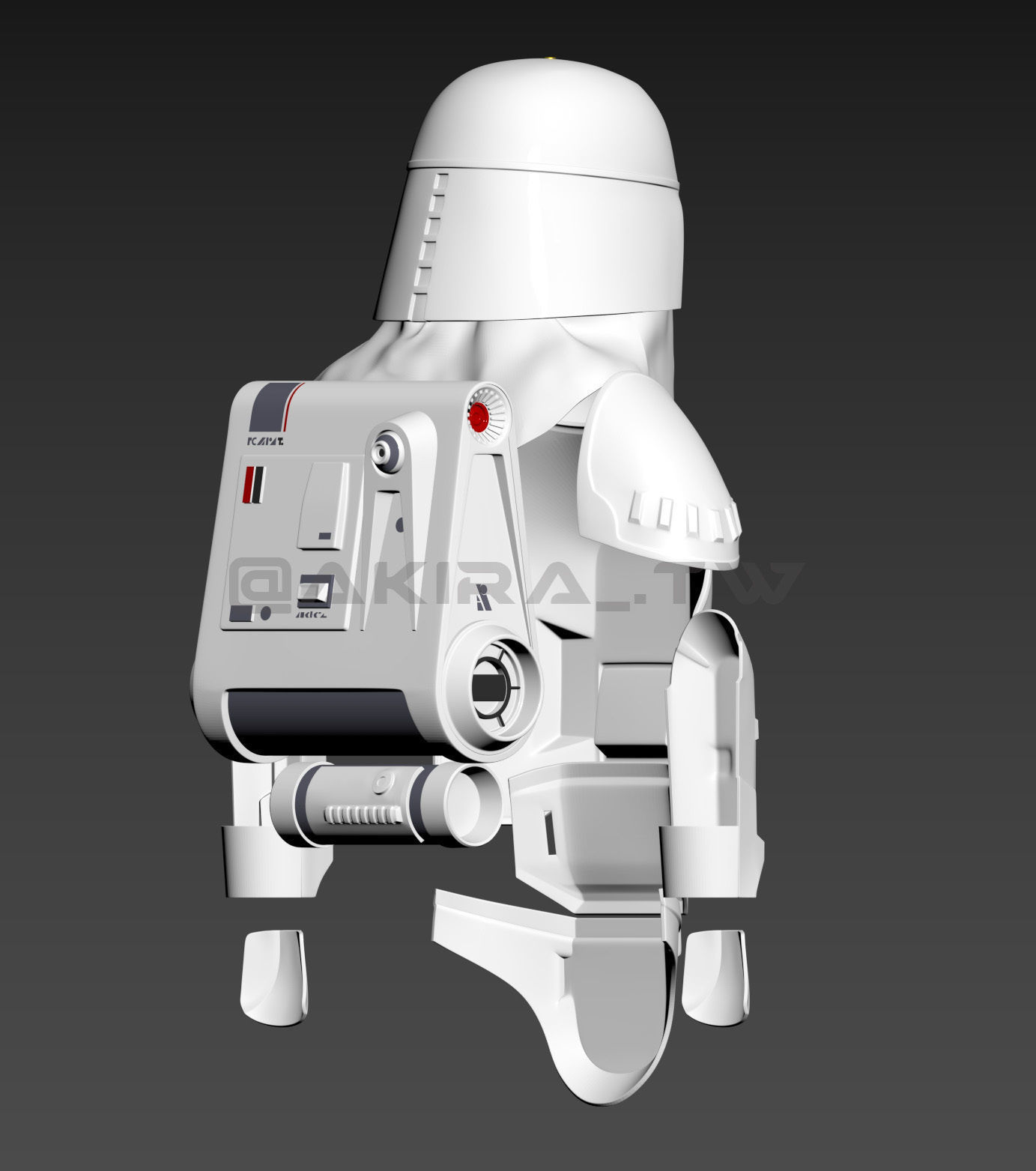 Star Wars Episode V TS Snow Trooper Armor 3D print model_4