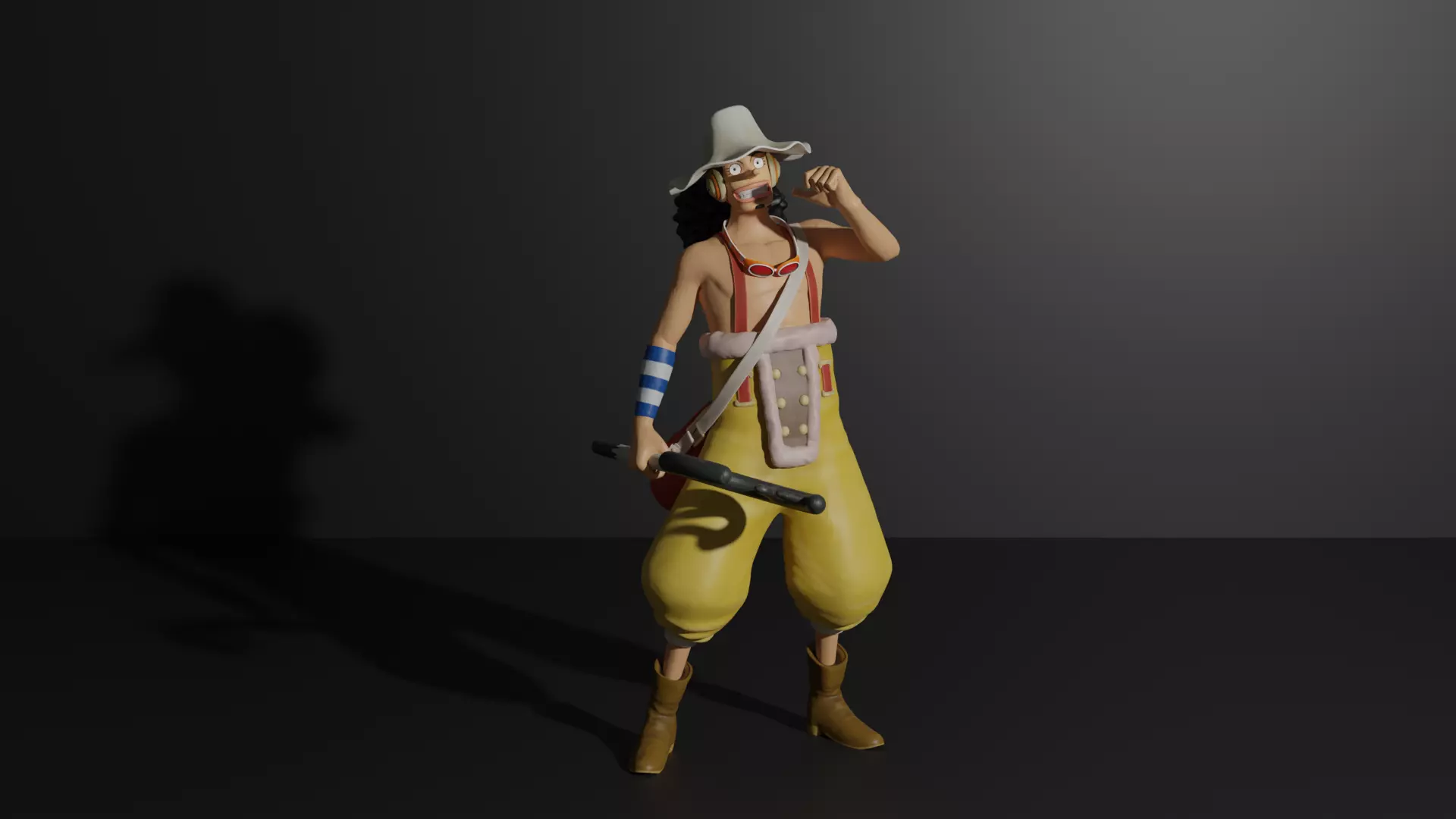 Usopp time skip - One Piece 3D print model 3D print model_0