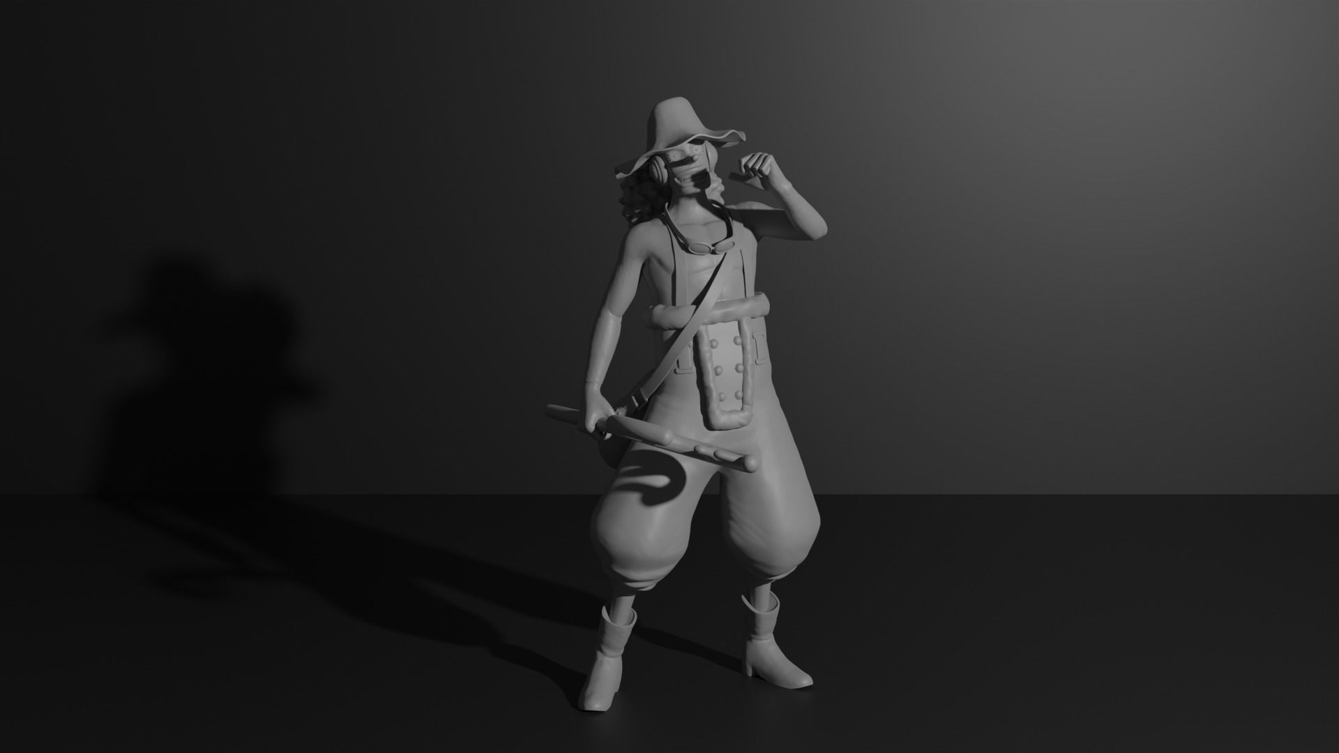 Usopp time skip - One Piece 3D print model 3D print model_4