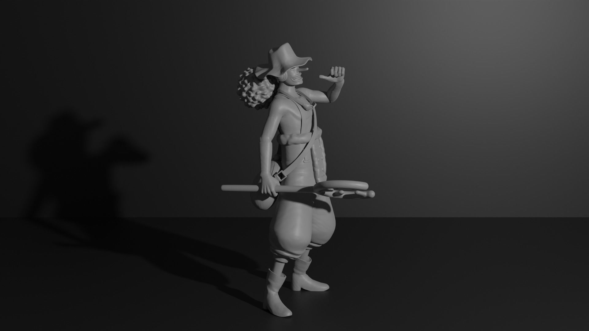 Usopp time skip - One Piece 3D print model 3D print model_5