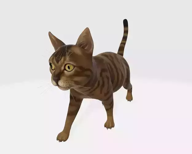 Cat 3D Model Ready to Print