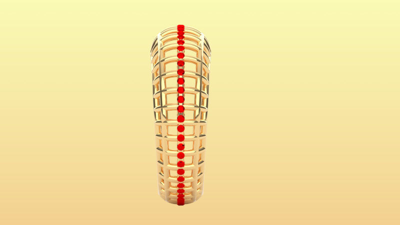 joia anel pedras ouro tendencia riqueza realeza brilhante 3D print model_1