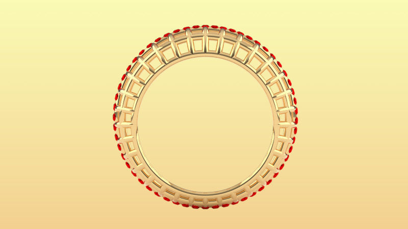 joia anel pedras ouro tendencia riqueza realeza brilhante 3D print model_2