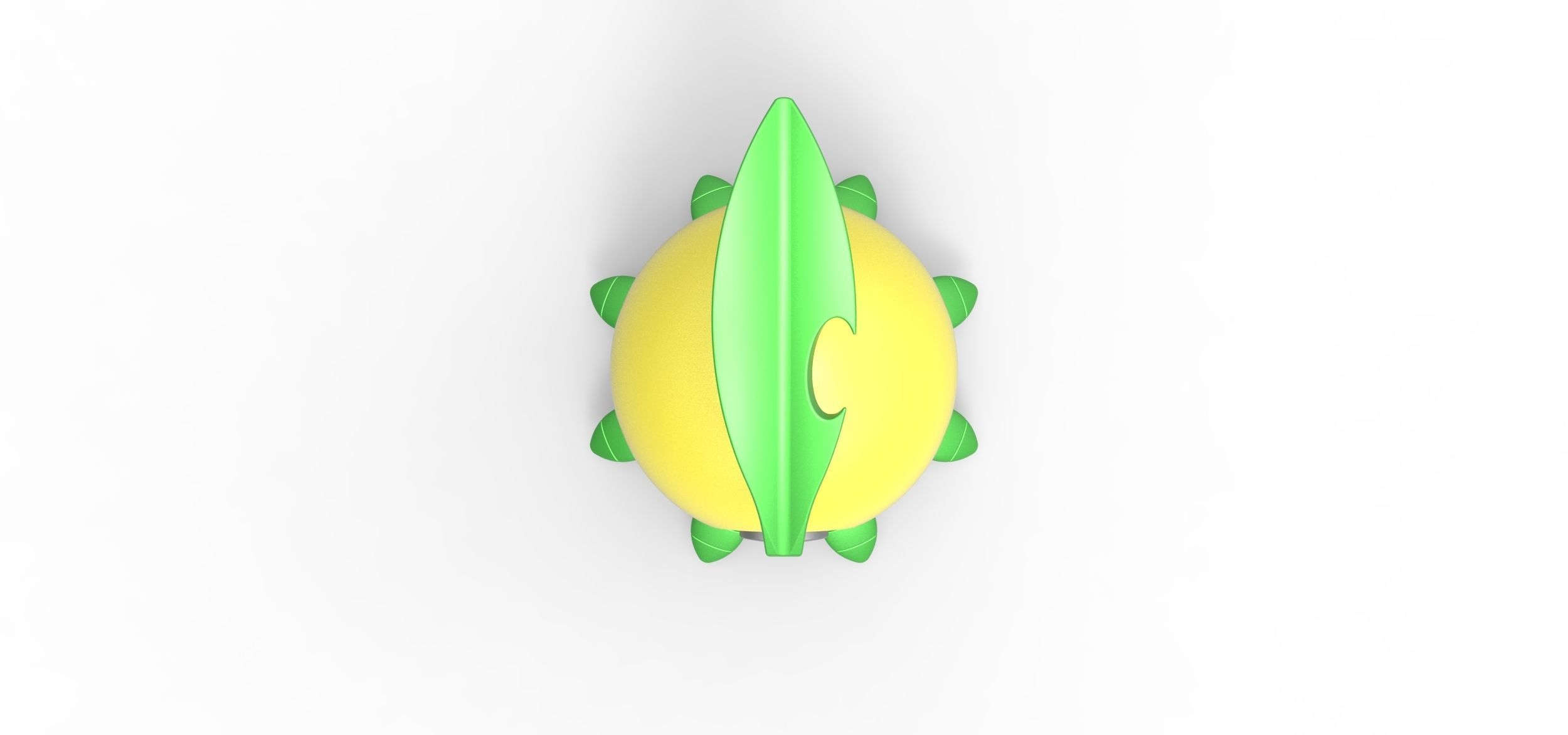 Bayleef orb 3D print model_4