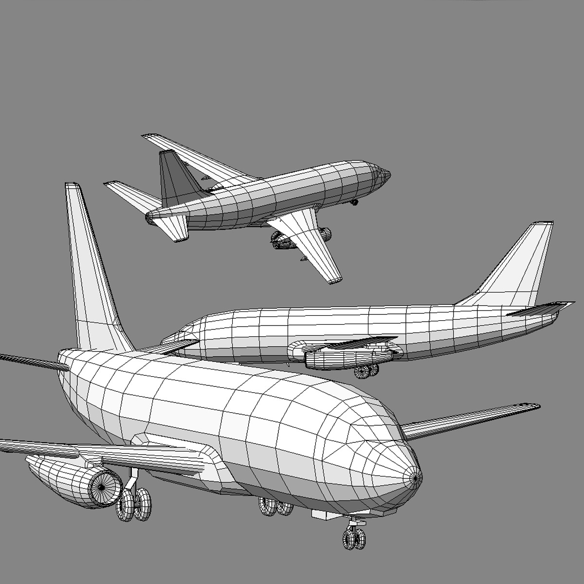737 200 Collection Eight Oceania Airlines 3D model_9