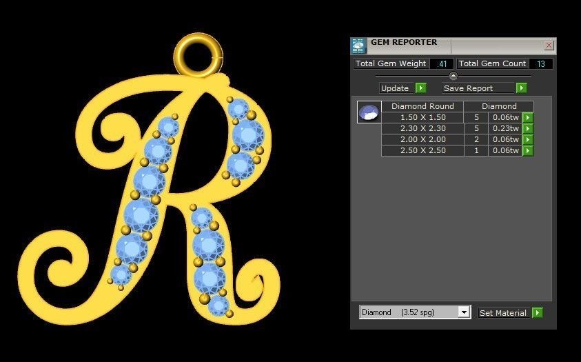 Alphabet Version 2 Letter R 3D print model_1