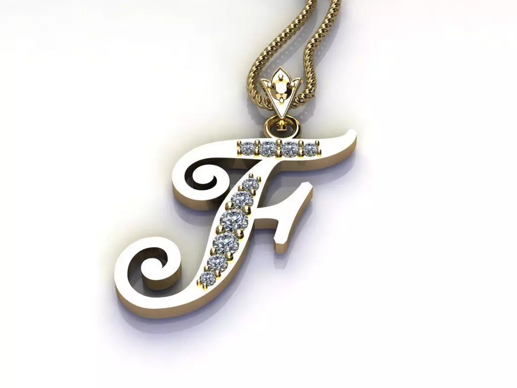 Alphabet Version 2 Letter F 3D print model_0