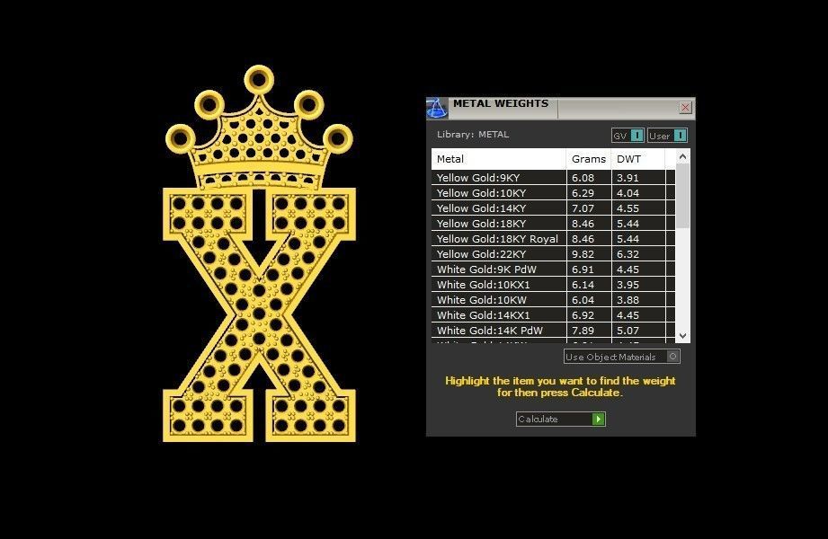 Alphabet Version 1 Letter X 3D print model_5