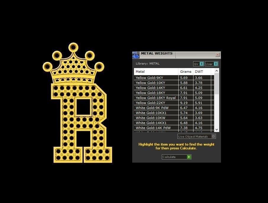 Alphabet Version 1 Letter R 3D print model_5