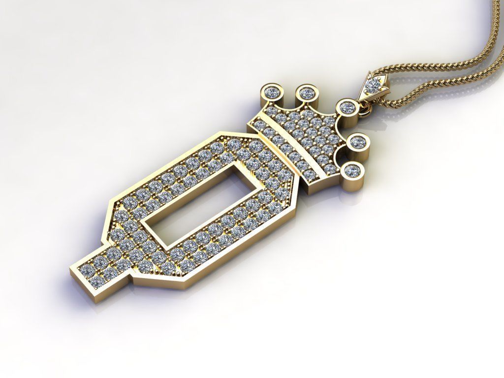 Alphabet Version 1 Letter Q 3D print model_3