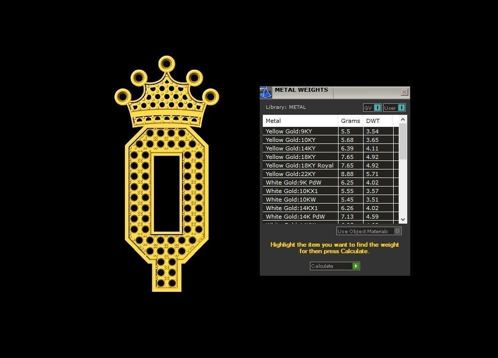 Alphabet Version 1 Letter Q 3D print model_5