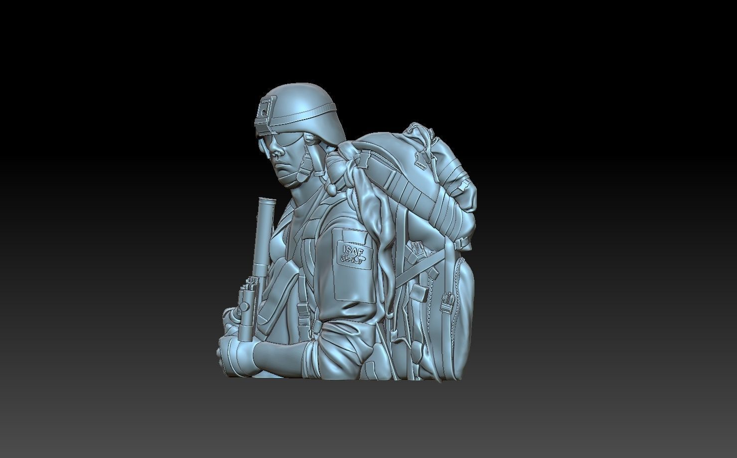 Soldier 3D print model_1