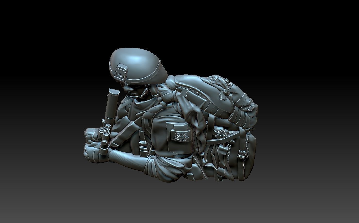 Soldier 3D print model_7