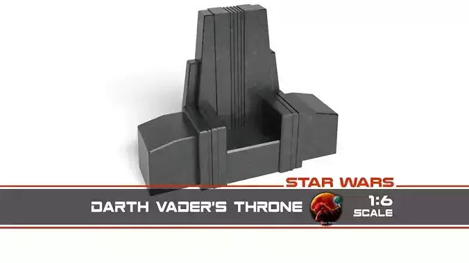 Darth Vaders Throne 1-6 scale Hottoys 3D print model