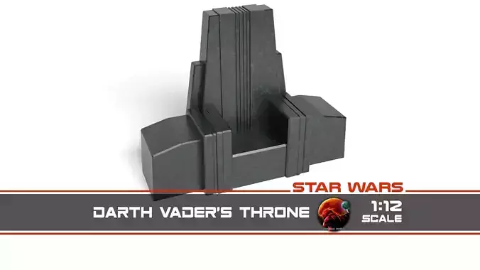 Darth Vaders Throne 1-12 scale 3D print model
