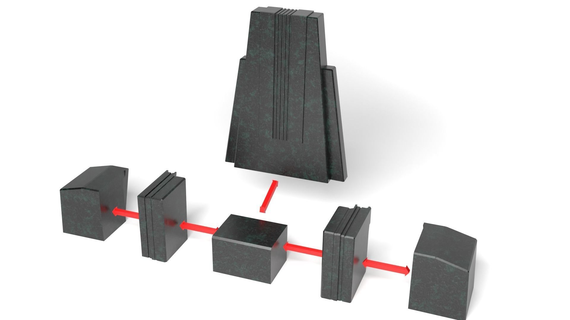 Darth Vaders Throne 1-12 scale 3D print model_7