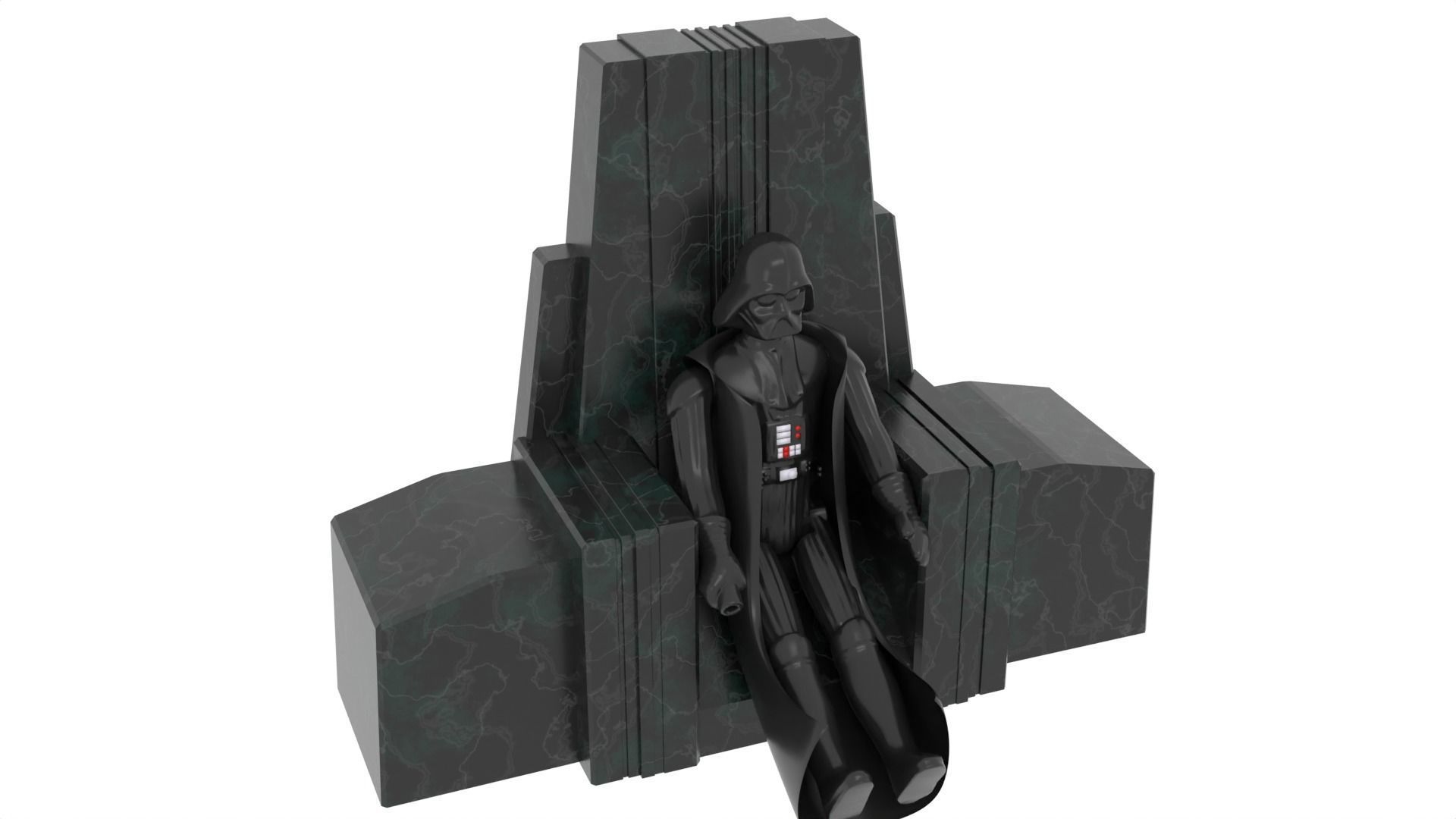 Darth Vaders Throne 1-18 scale Kenner Hasbro 3D print model_9