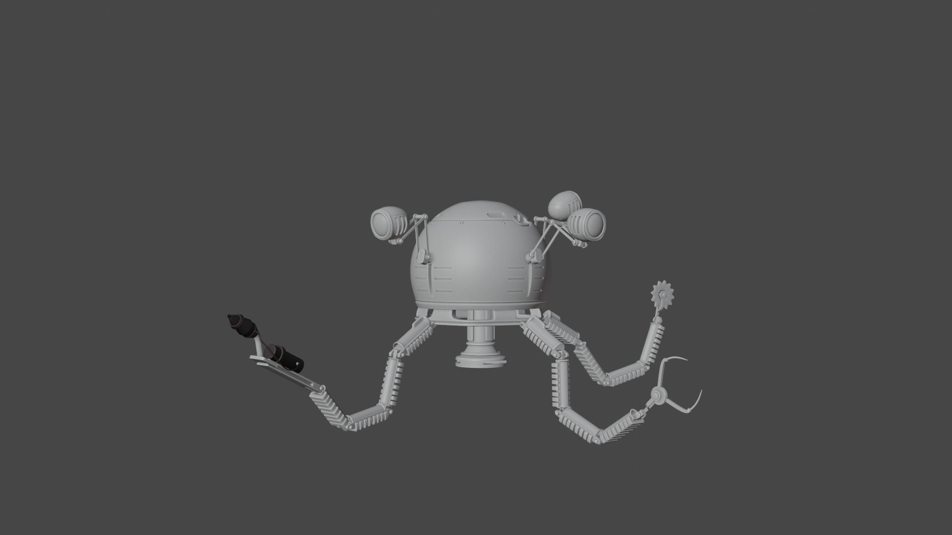 Mr Handy from Fallout 3D model_2
