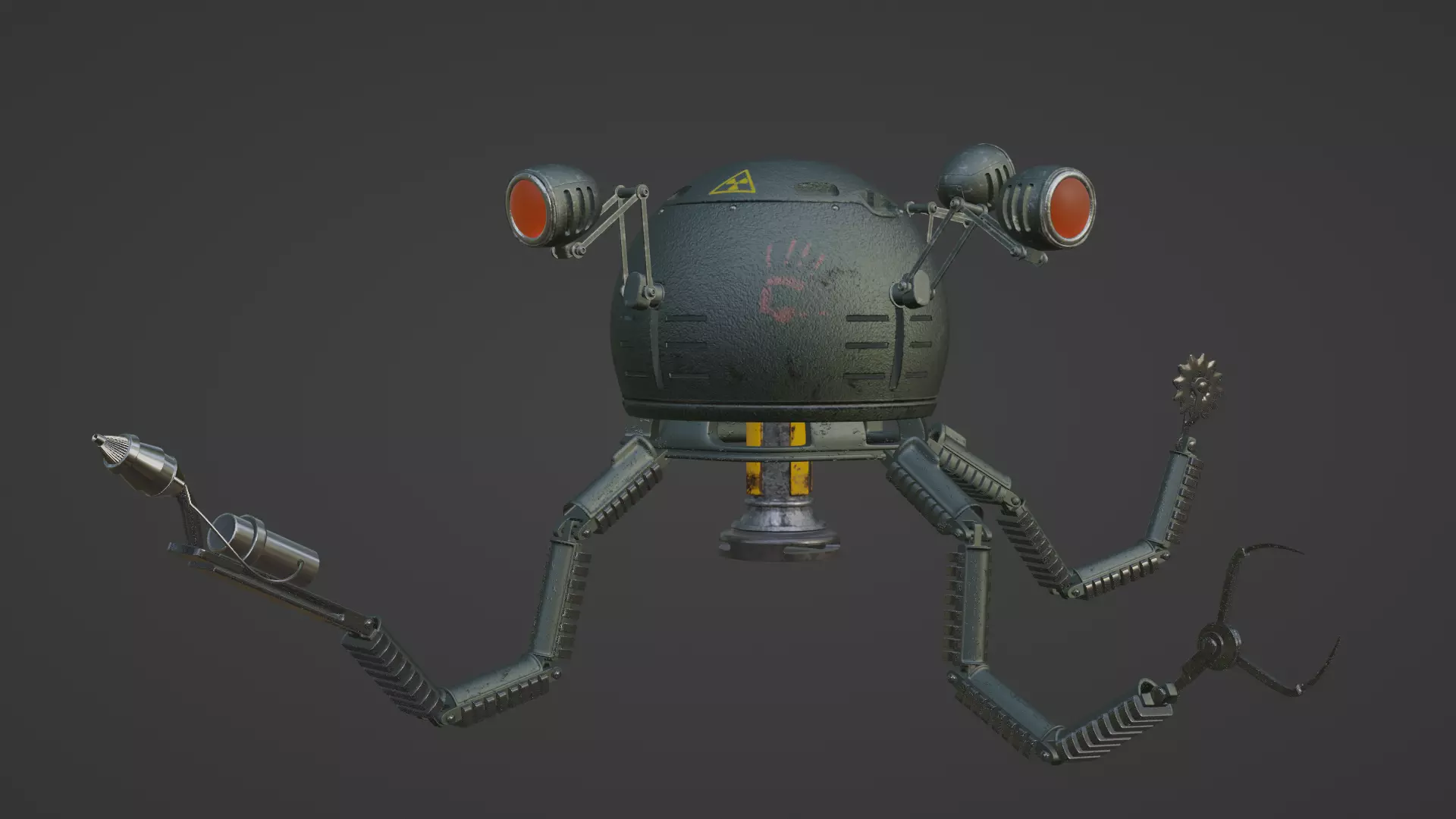 Mr Handy from Fallout 3D model_0