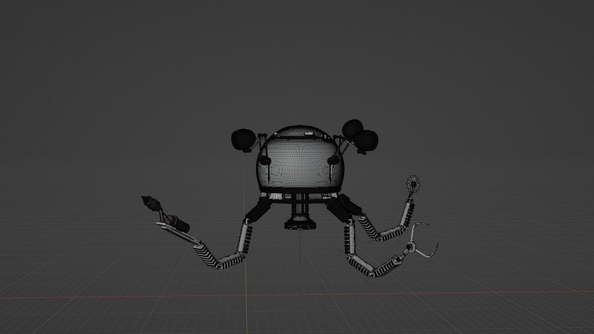 Mr Handy from Fallout 3D model_5